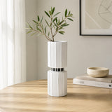 Melody Fluted Totem Ceramic Vase