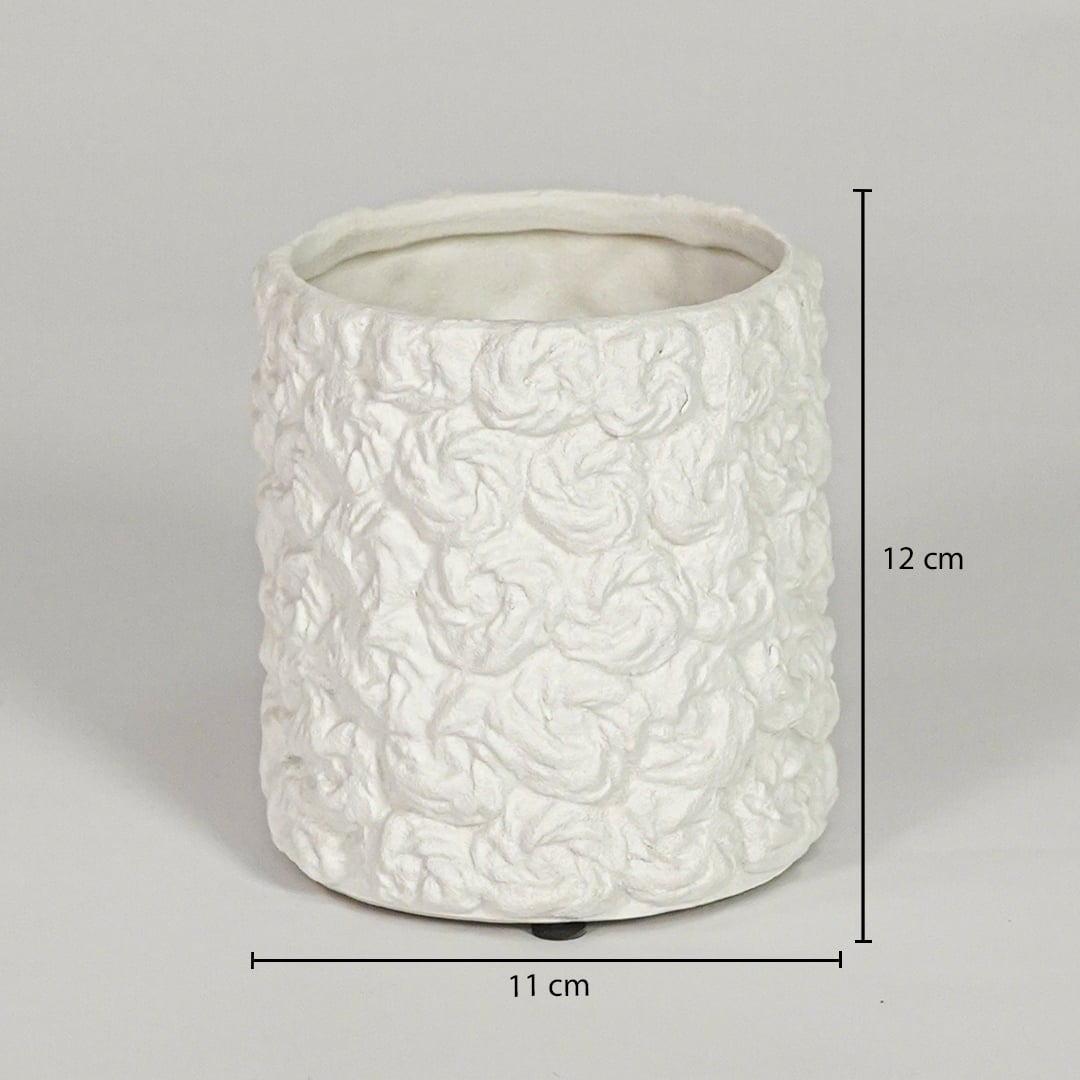 menhir white ceramic vase medium dimensions