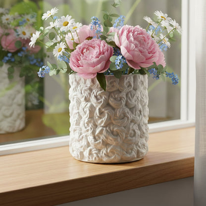 menhir white ceramic vase medium main lifestyle