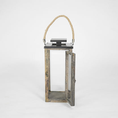 Merbau Wooden Lantern - Medium
