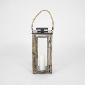 Merbau Wooden Lantern - Medium