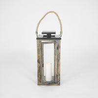 Merbau Wooden Lantern - Medium