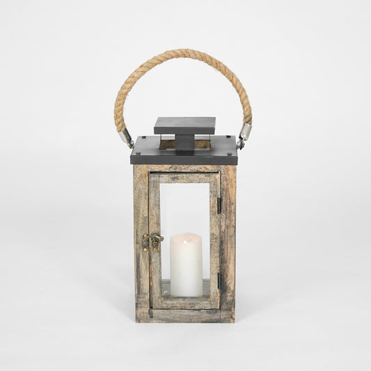 Merbau Wooden Lantern - Small