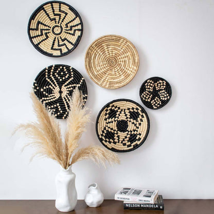 Midnight Bloom Sabai Wall Basket - Style B