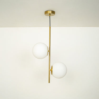 Milk Glass Orb Pendant Light
