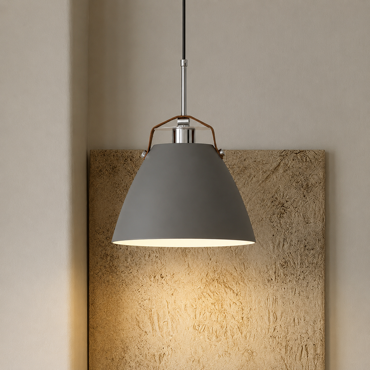 Minimal Nordic Pendant Light - Grey