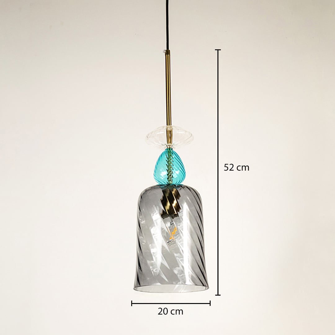mist melody pendant light grey dimensions
