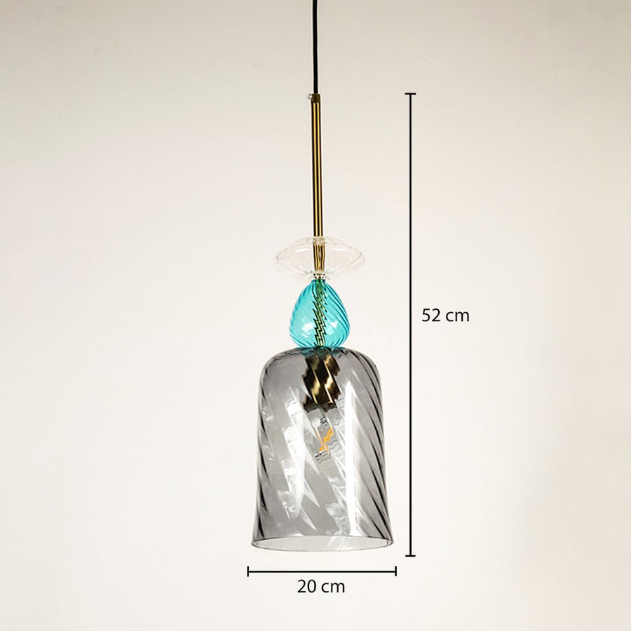 mist melody pendant light grey dimensions
