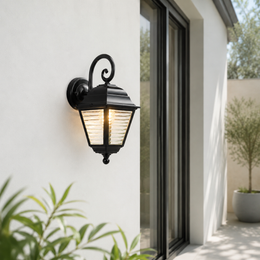 Misty Outdoor Wall Light - Black - Open - Box