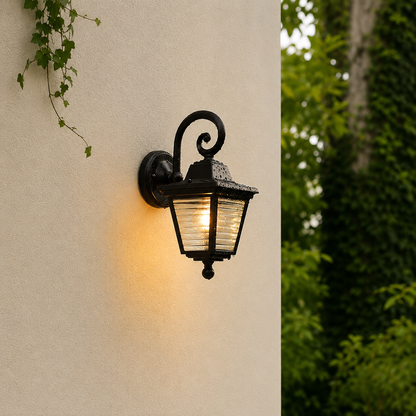 Misty Outdoor Wall Light - Black