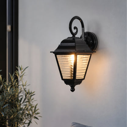 Misty Outdoor Wall Light - Black - Open - Box