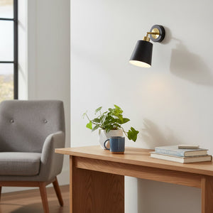 Modern Bedside Reading Wall Lamp - Black