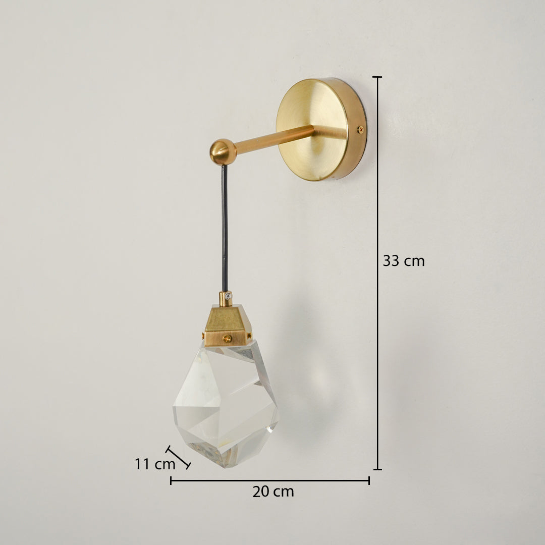 Modern Diamond Crystal Glass Wall Light