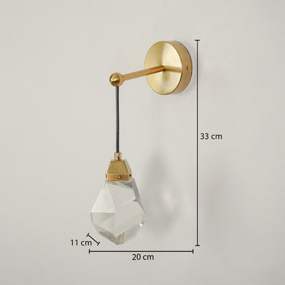 Modern Diamond Crystal Glass Wall Light