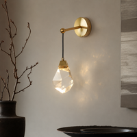 Modern Diamond Crystal Glass Wall Light