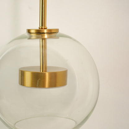 Modern Glass Ball Dropping Metal Wall Light