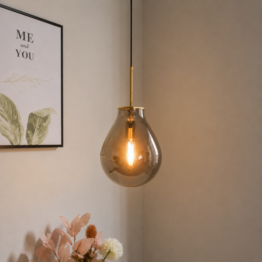 Modern Glass Shade Hanging Pendant Light