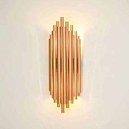 Modern Gold Stainless Steel Tubes Wall Lamp