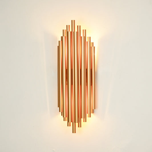 Modern Gold Stainless Steel Tubes Wall Lamp