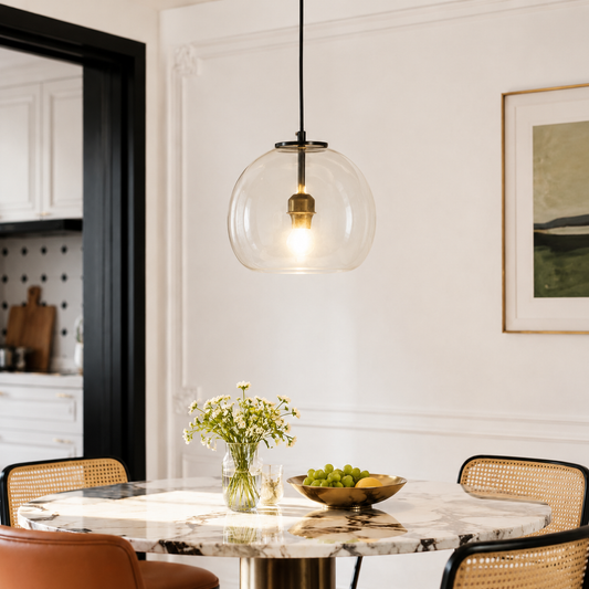 Modern Hanging Pendant Light - Clear