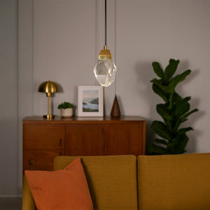 Modern Plating Crystal Pendant Light