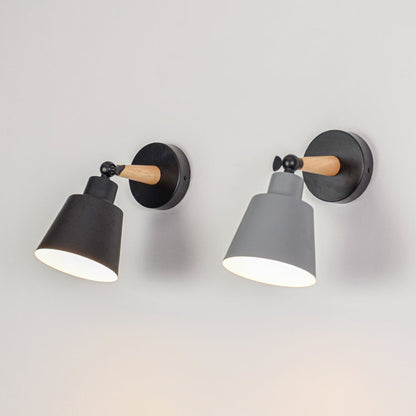 Pair of wall lights displayed together showing color variation and consistent design ideal for coordinated lighting across modern interior spaces.
