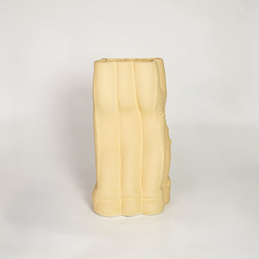 Modern beige ceramic textured decorative floor vase ideal for dried flower arrangement in living room corner and stylish home decor.