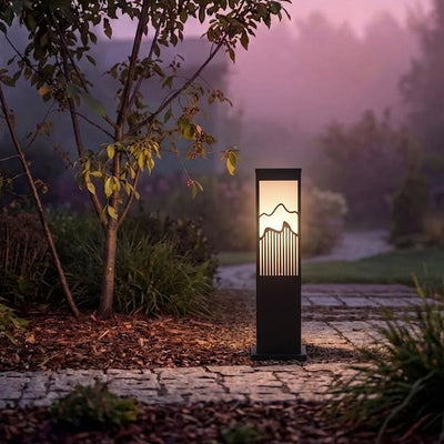 Mountain Scenery Pathway Column Light