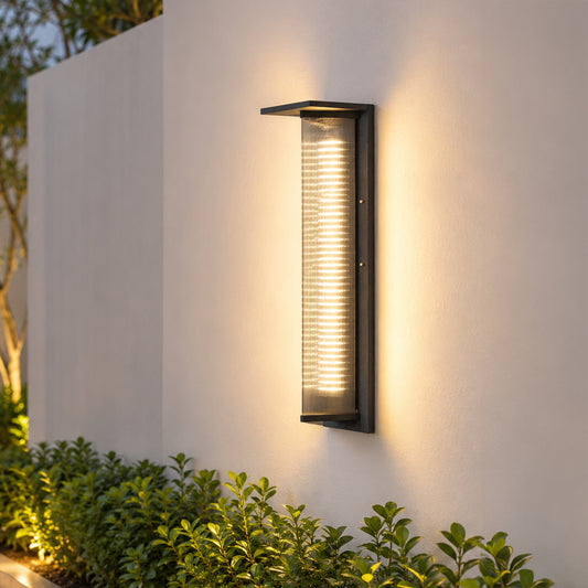 Mundane Solar Glow Outdoor Wall Sconce