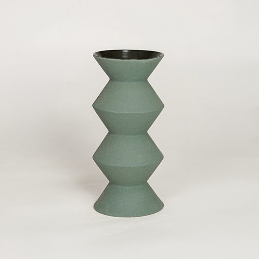 Munro Japandi Ceramic Vase - Green