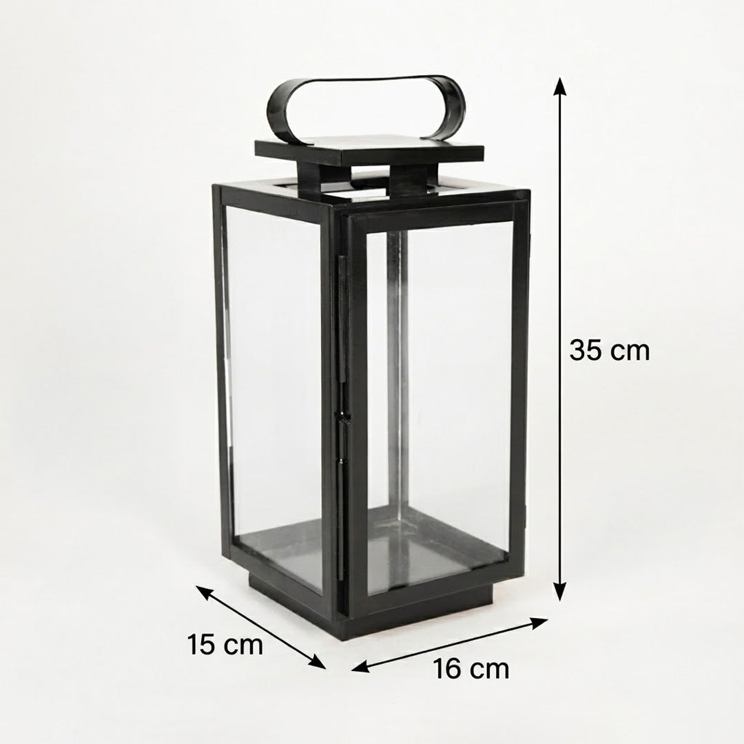 Nebula Tower Metal Lantern - Medium