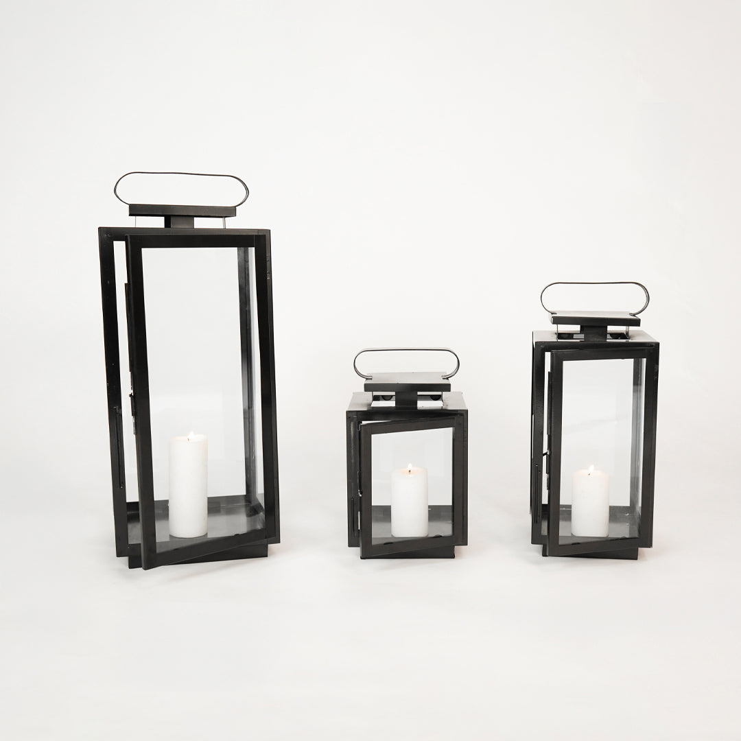 Nebula Tower Metal Lantern - Medium