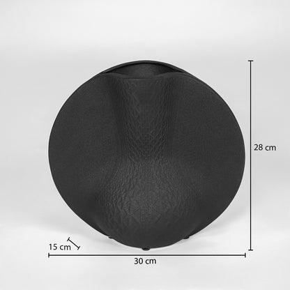 Nefer Black Ceramic Vase