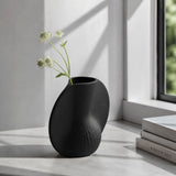 Nefer Black Ceramic Vase