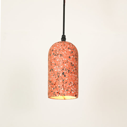 Terrazzo Cement Pendant Light Pink - Open - Box