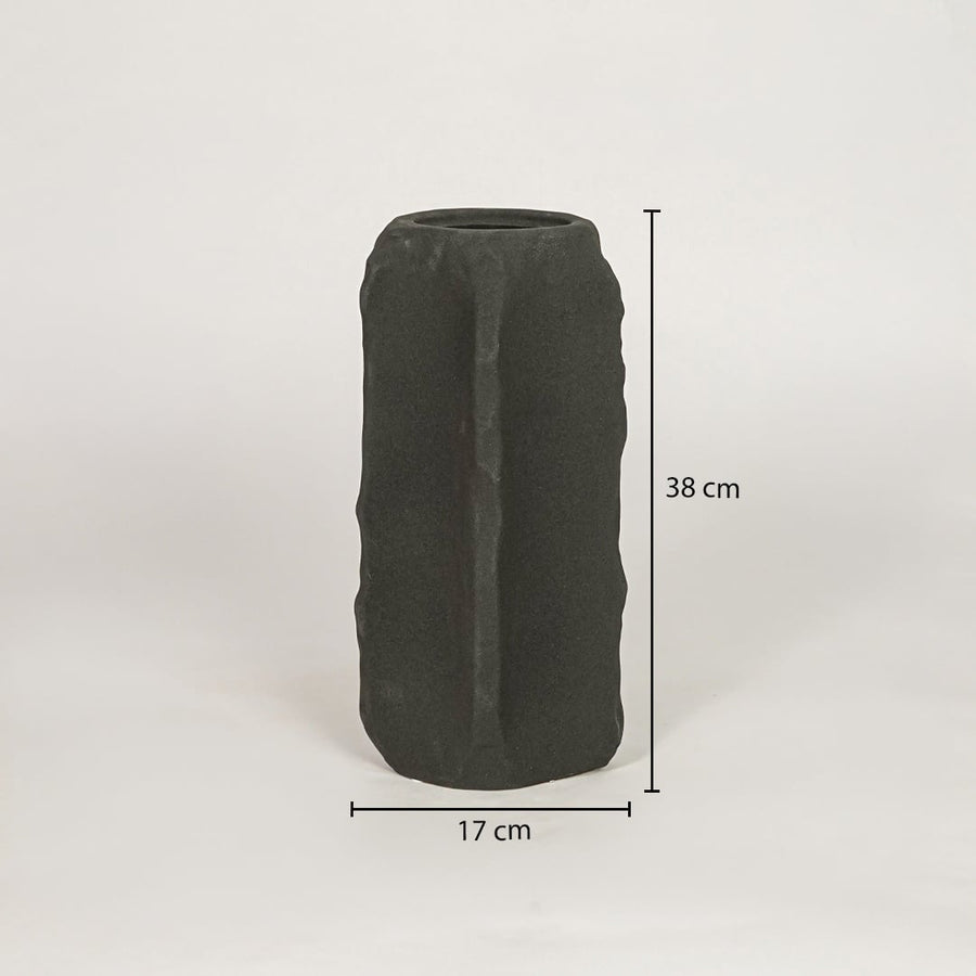 nuki large ceramic vase black dimensions