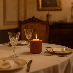 Nuru Candle Holder - Orange