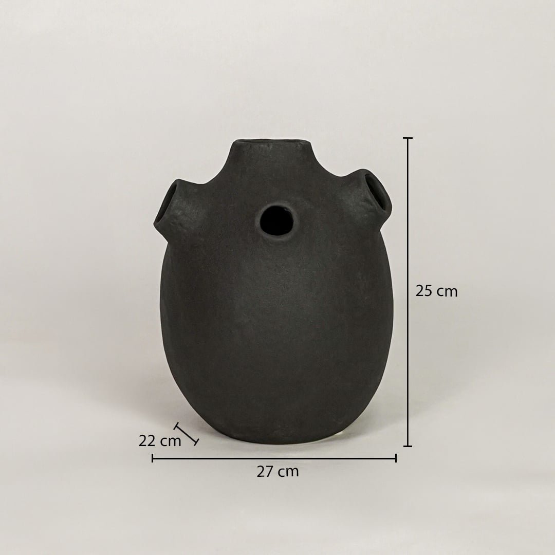 oddball black ceramic vase dimensions