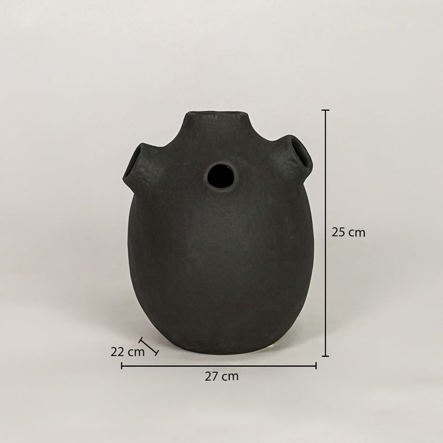 oddball black ceramic vase dimensions