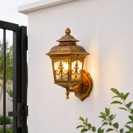 Olivier Outdoor Wall Light Up - Bronze