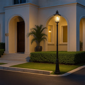 Onset Black Outdoor Pole Light