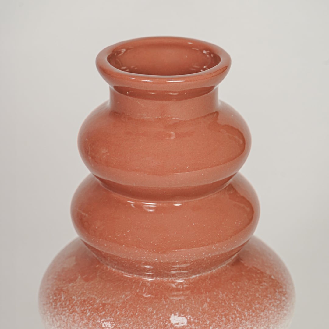 orbit bubble ceramic vase large closeup