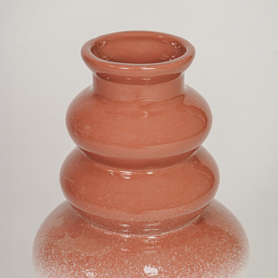 orbit bubble ceramic vase large closeup