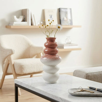 orbit bubble ceramic vase large main lifestyle