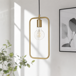 Orbit Thin Frame Rectangular Pendant Light
