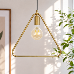 Orbit Thin Frame Triangular Pendant Light