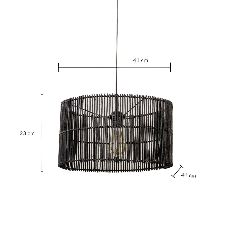 Orbit Rattan Pendant Lamp Dimensions