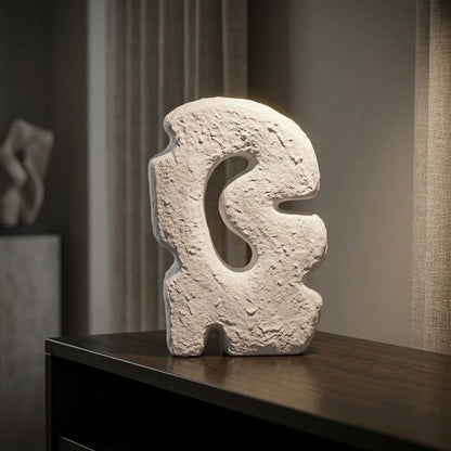 orra abstract ceramic sculpture - white main lifestyle 1