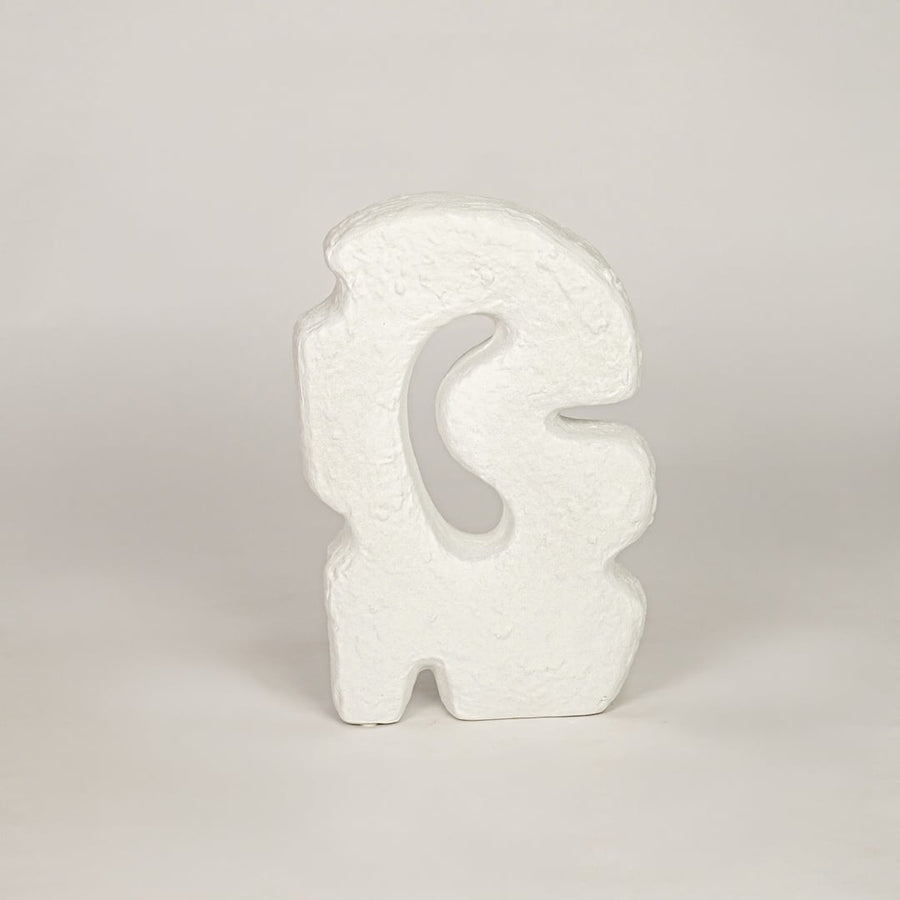 orra abstract ceramic sculpture - white white background 1