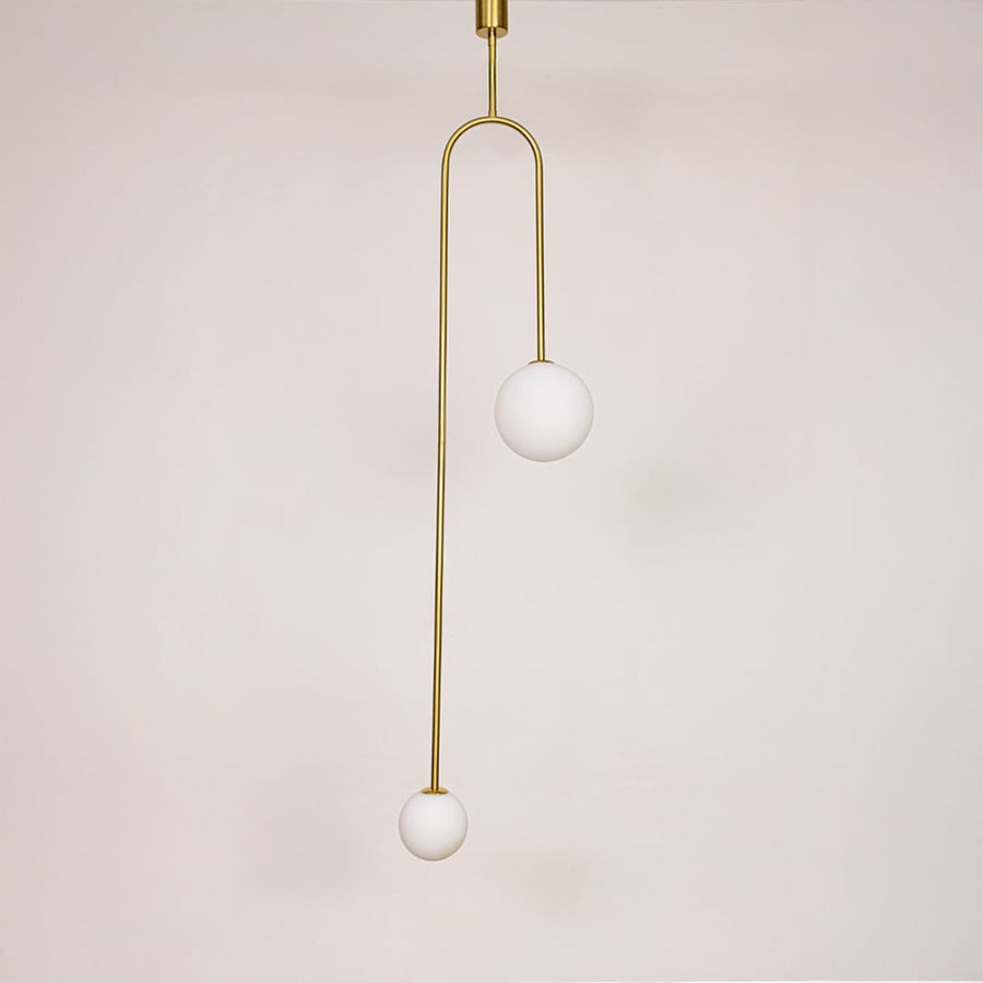 oslin double hanging lights light off white background